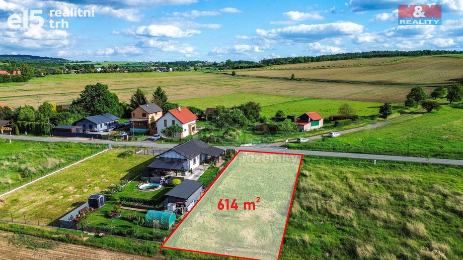 Prodej stavebního pozemku 614 m², Milínov