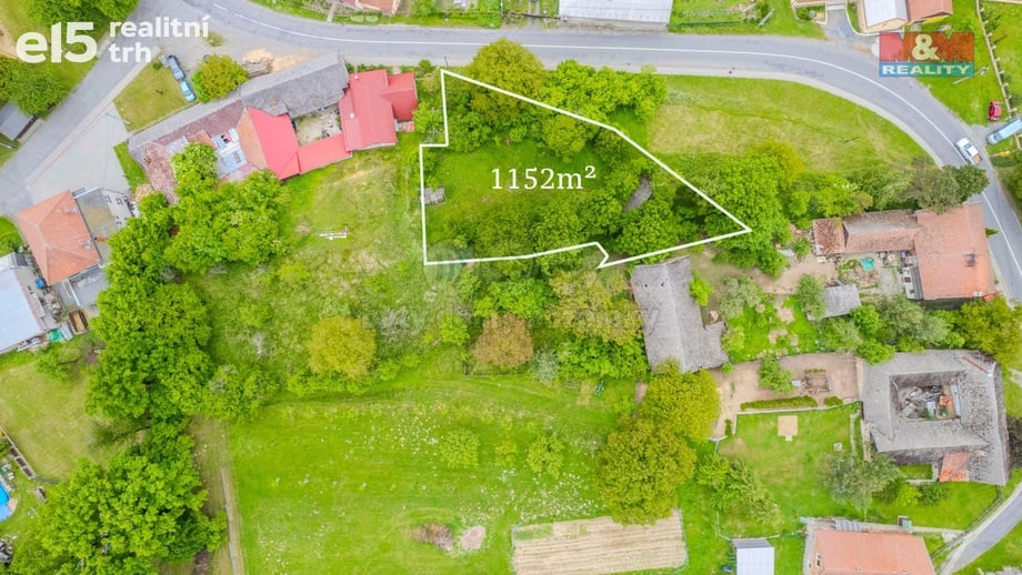 Prodej pozemky pro bydlení, 1 152 m² - Bystřice pod Hostýnem - Sovadina