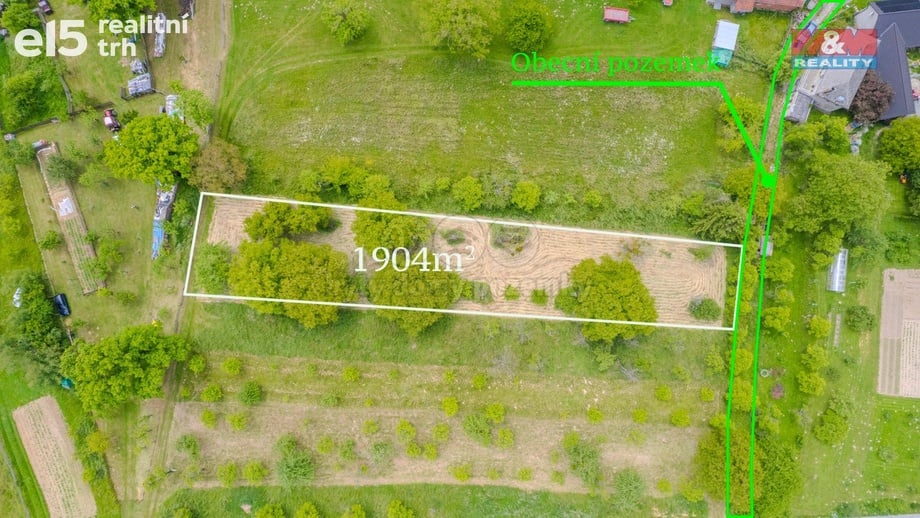 Prodej pozemky - zahrady, 1 904 m² - Bystřice pod Hostýnem - Sovadina