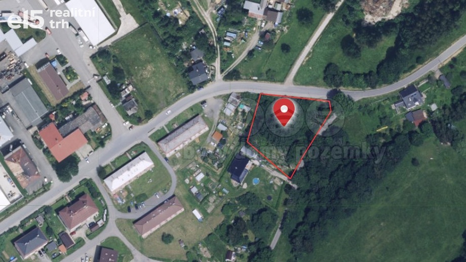 Prodej stavebního pozemku 2 103 m², Červená Voda
