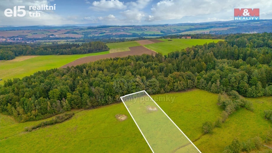 Prodej pozemky - trvalý travní porost, 5 843 m² - Spálené Poříčí - Struhaře