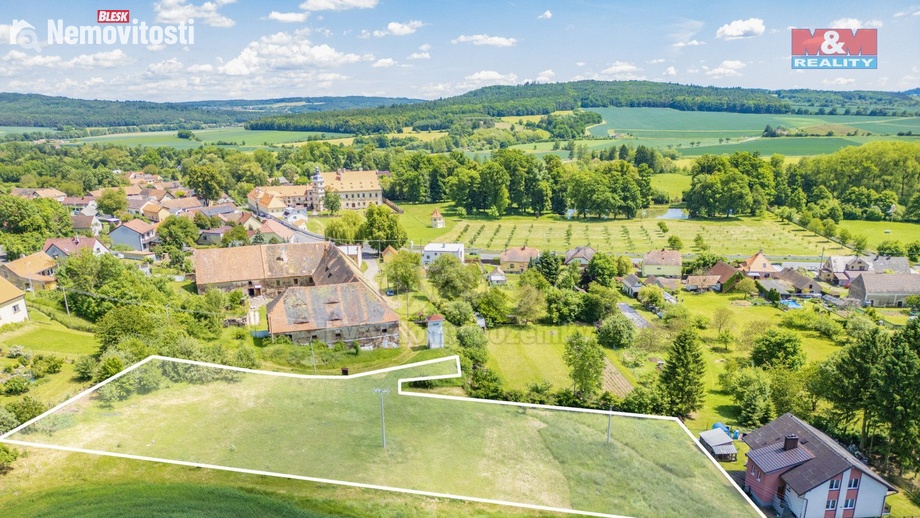 Prodej stavebního pozemku 4 041 m², Červené Poříčí