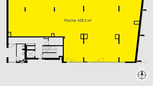 Prodej obchodní prostory, 173 m² - Praha - Vysočany