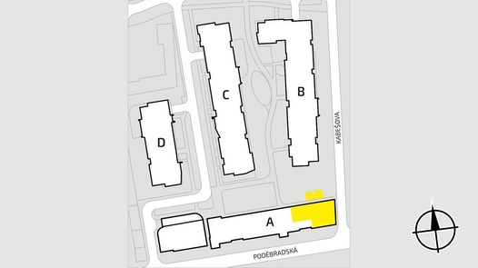 Prodej obchodní prostory, 173 m² - Praha - Vysočany
