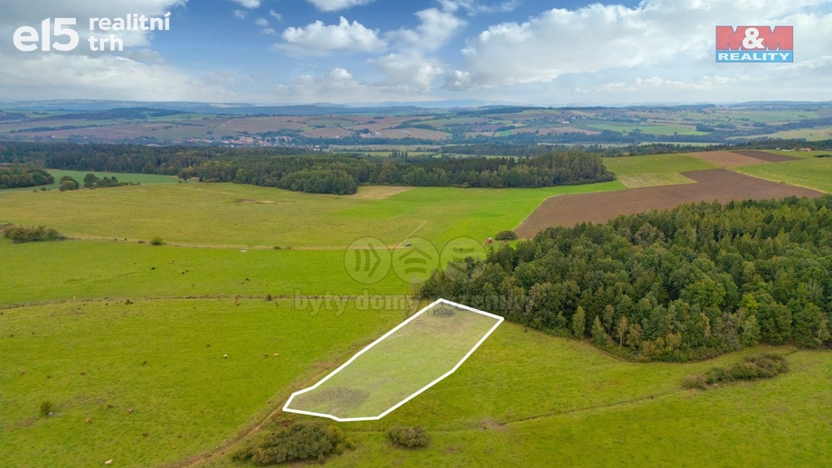 Prodej pozemky - trvalý travní porost, 5 715 m² - Spálené Poříčí - Struhaře