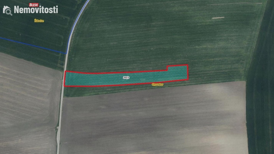 Prodej pole 7 193 m², Chroustov