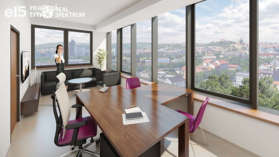 Pronájem kanceláře, 333 m² - Brno - Komárov