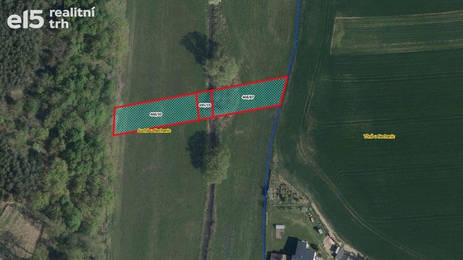 Prodej zemědělská půda, 1 910 m² - Nechanice