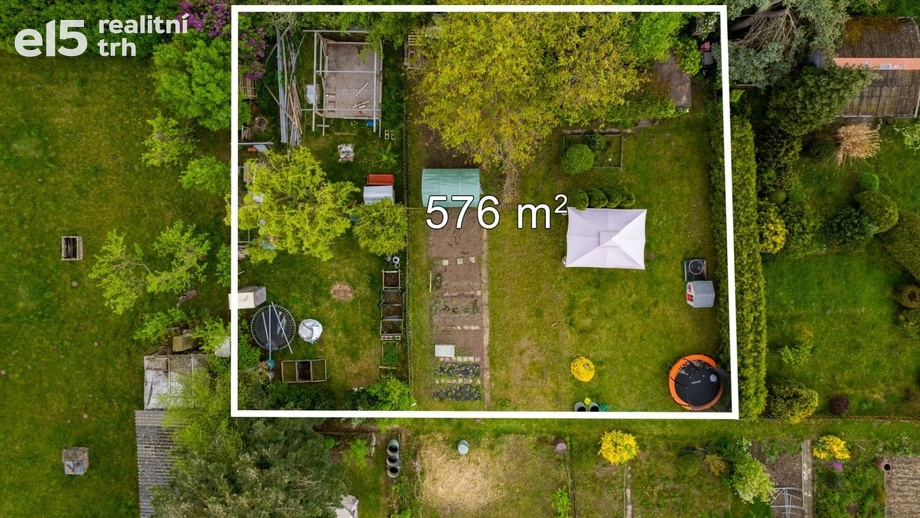 Prodej pozemky - zahrady, 576 m² - Hradec Králové - Slezské Předměstí