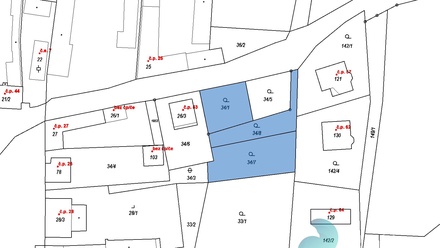 Prodej stavebního pozemku 1 303 m², Radošovice u Českých Budějovic