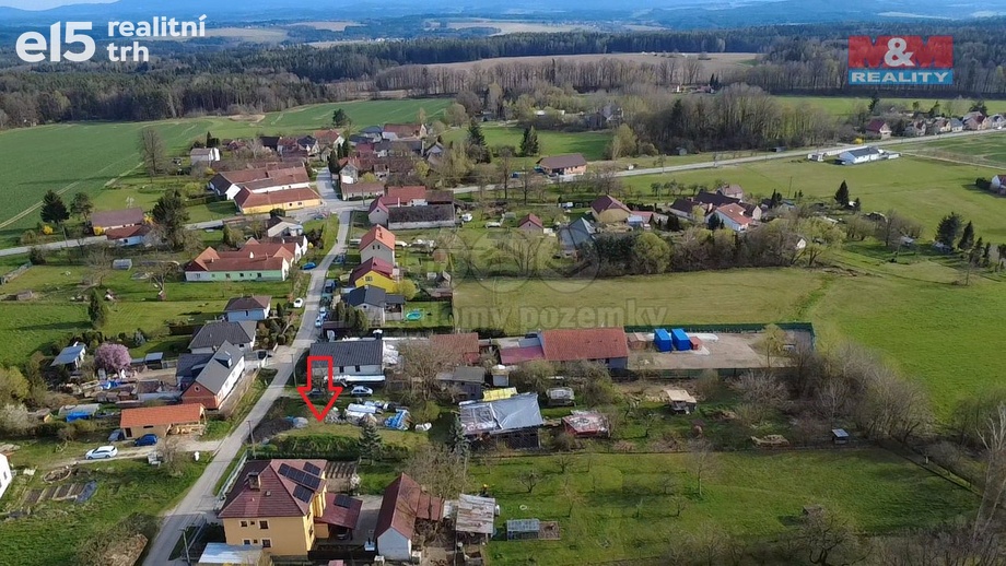 Prodej pozemky pro bydlení, 820 m² - Borovany - Trocnov