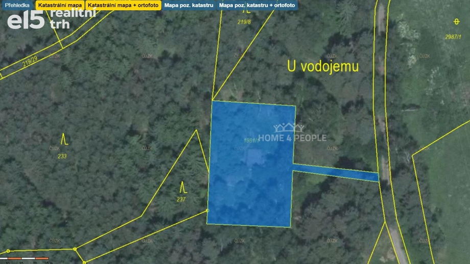 Prodej ostatní pozemky, 1 463 m² - Větřní - Hašlovice