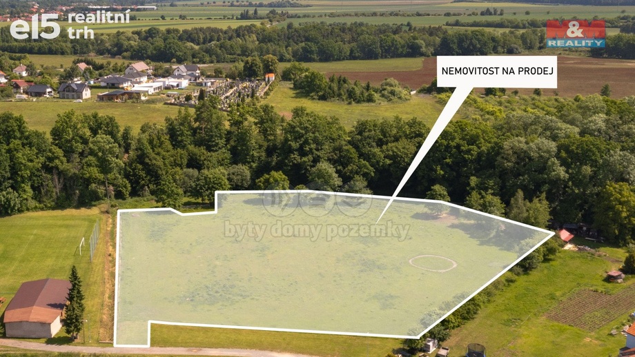 Prodej stavebního pozemku 9 486 m², Bítovany