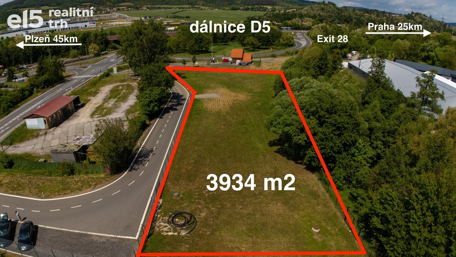 Pronájem komerčního pozemku 3 934 m², Zdice