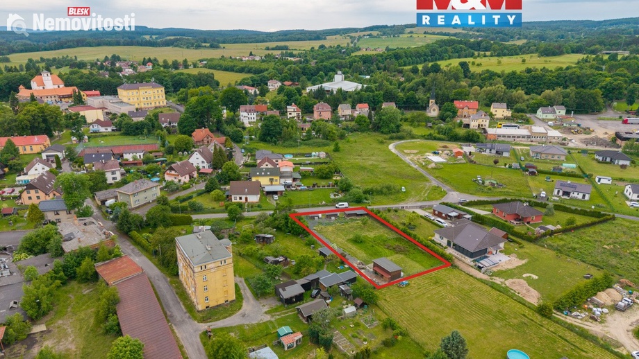 Prodej stavebního pozemku 1 624 m², Hazlov