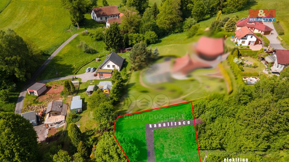 Prodej stavebního pozemku 601 m², Hnátnice
