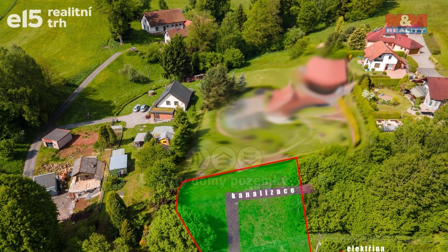 Prodej pozemky pro bydlení, 601 m² - Hnátnice
