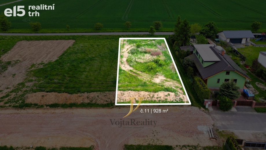 Prodej stavebního pozemku 780 m², Majetín