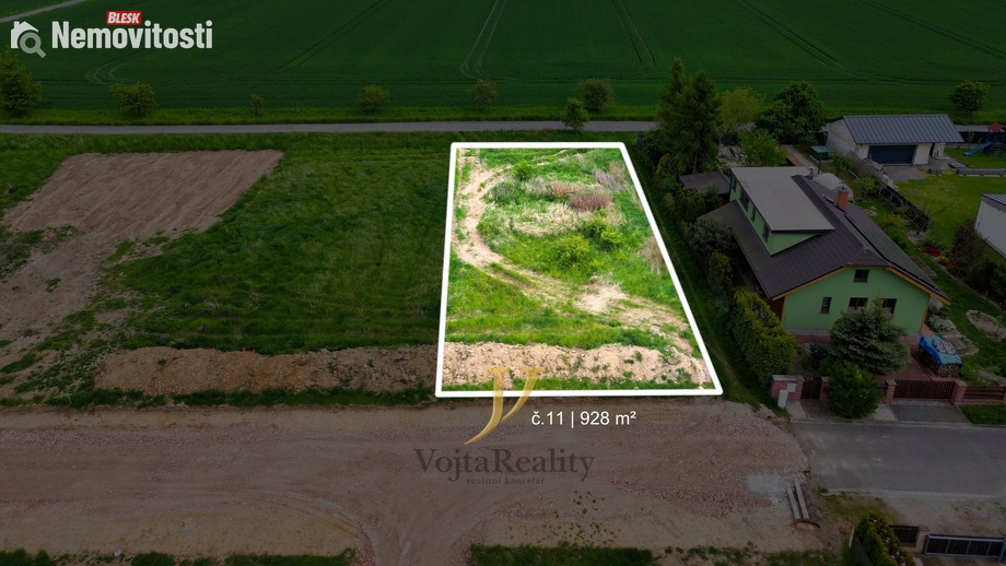 Prodej stavebního pozemku 780 m², Majetín