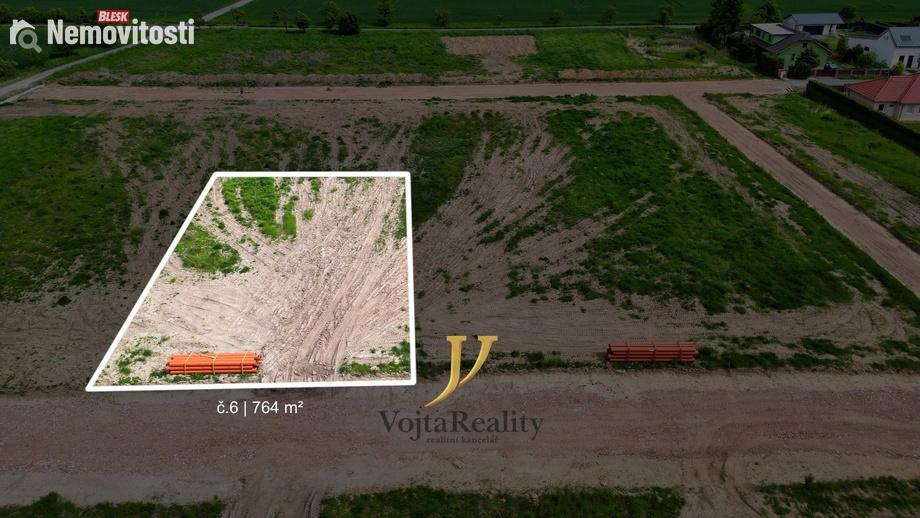 Prodej stavebního pozemku 780 m², Majetín