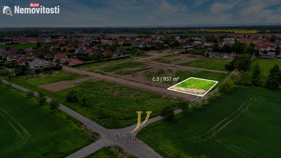 Prodej stavebního pozemku 780 m², Majetín
