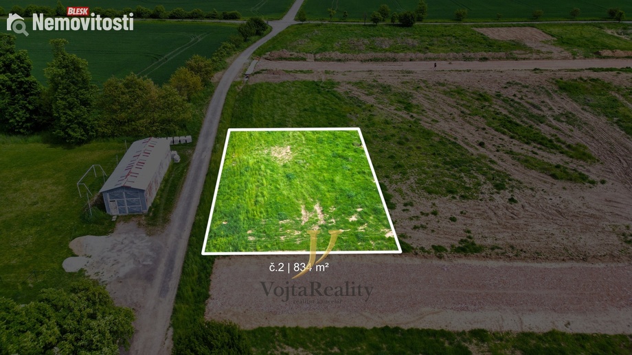 Prodej stavebního pozemku 780 m², Majetín