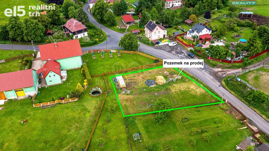 Prodej pozemky pro bydlení, 1 163 m² - Verneřice - Rychnov