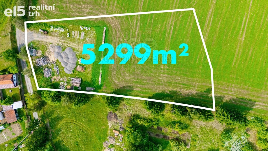 Prodej zemědělská půda, 5 299 m² - Bory - Horní Bory