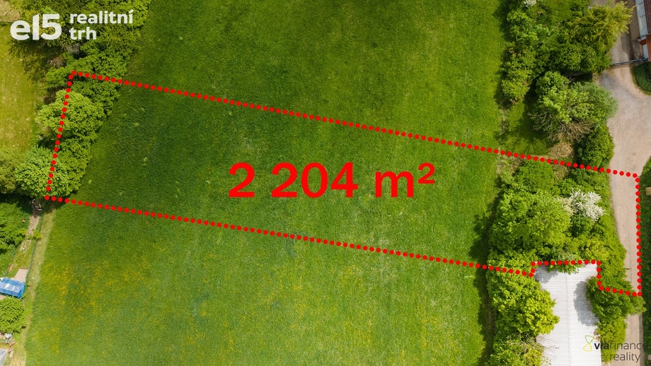 Prodej pozemky pro bydlení, 2 204 m² - Holice - Kamenec