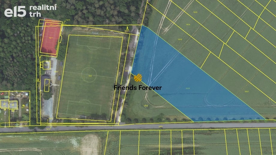 Prodej pole 8 263 m², Hudlice