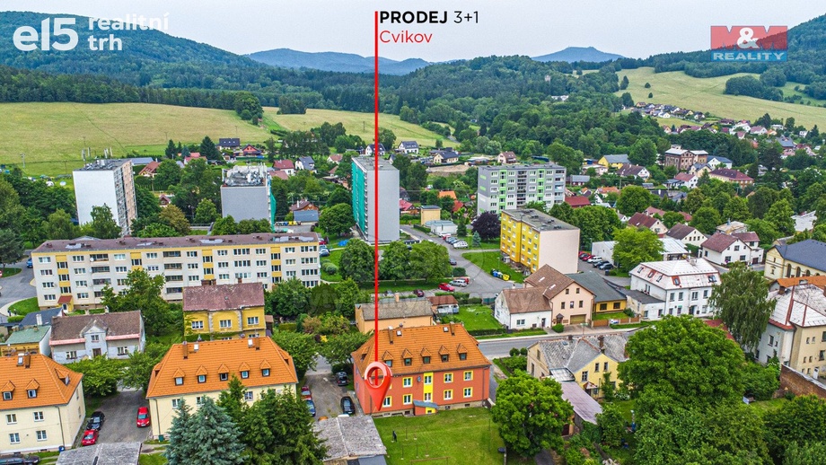 Prodej byty 3+1, 61 m² - Cvikov II