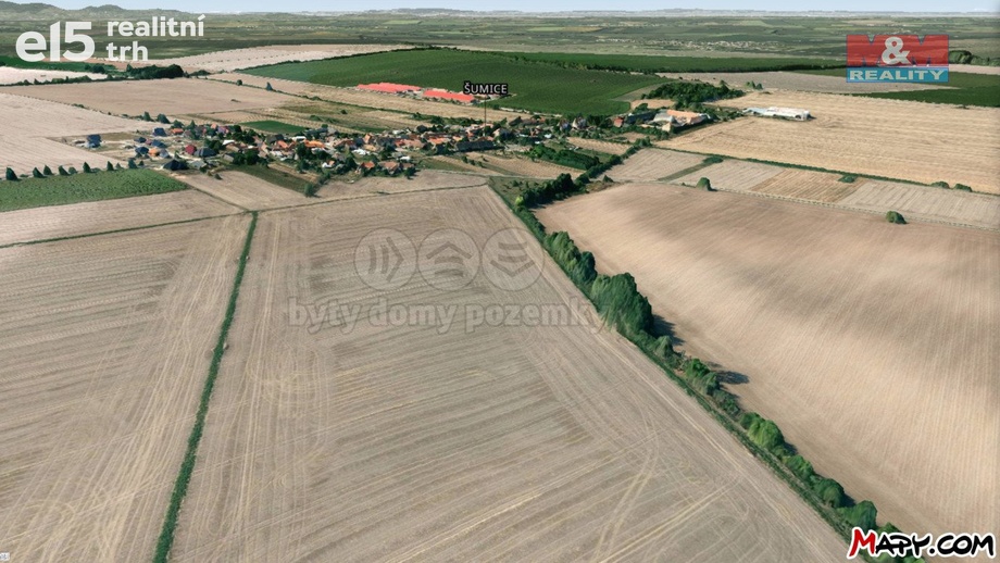 Prodej pole 4 410 m², Šumice