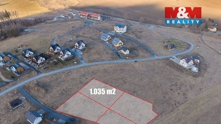 Prodej stavebního pozemku 1 035 m², Václavov u Bruntálu