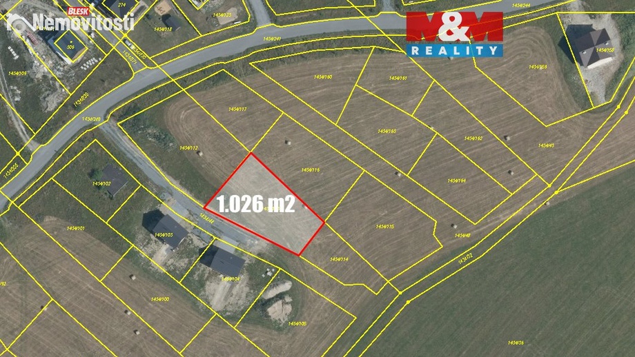 Prodej stavebního pozemku 1 026 m², Václavov u Bruntálu