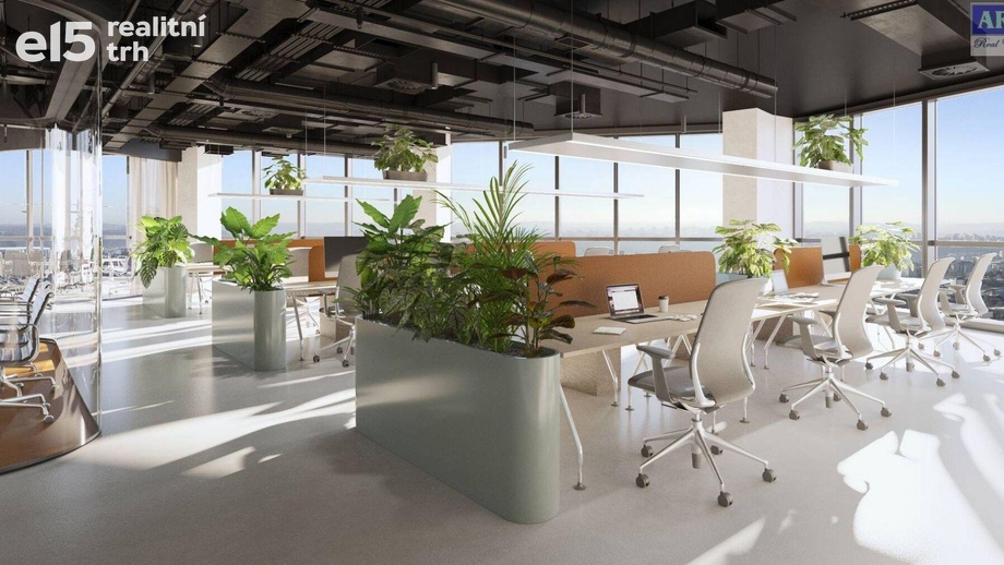 Pronájem kanceláře, 977 m² - Praha - Nusle