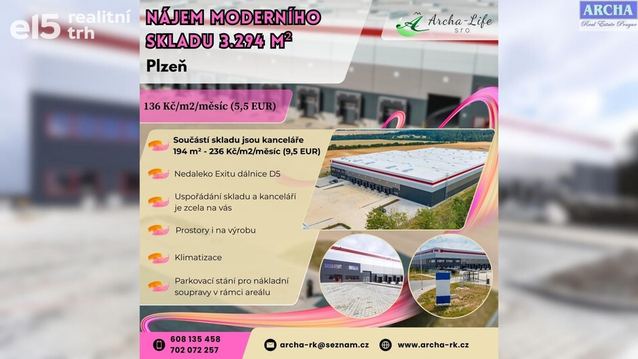 Pronájem sklady, 3 488 m² - Plzeň - Jižní Předměstí