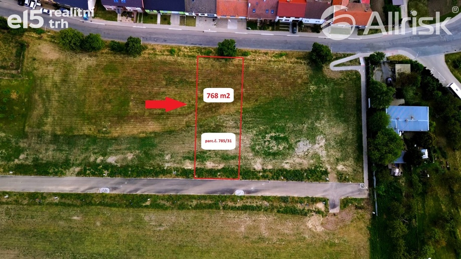 Prodej pozemky pro bydlení, 768 m² - Násedlovice