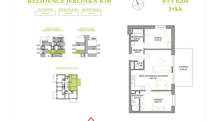 Prodej bytu 3+kk 85 m², Brno - Žebětín