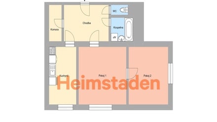 Pronájem bytu 2+1 57 m², Havířov-Město - Havířov - Město