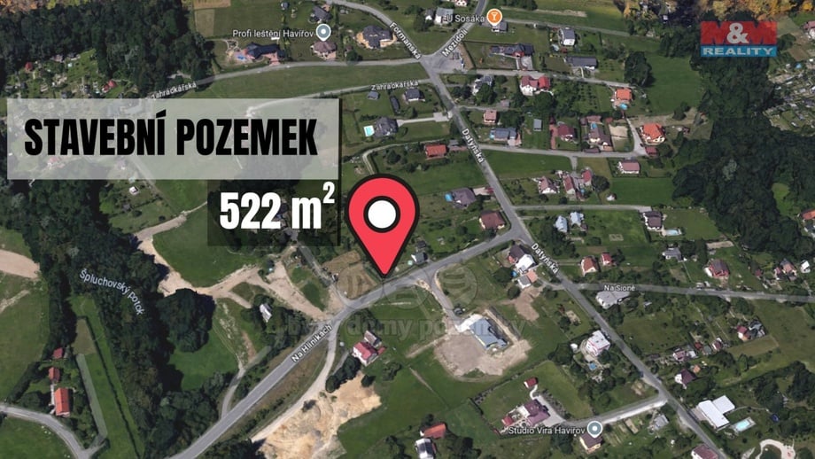 Prodej stavebního pozemku 522 m², Havířov - Dolní Datyně