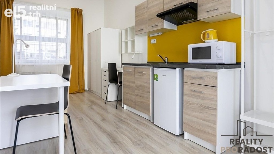 Pronájem byty 1+kk, 21 m² - Brno-střed