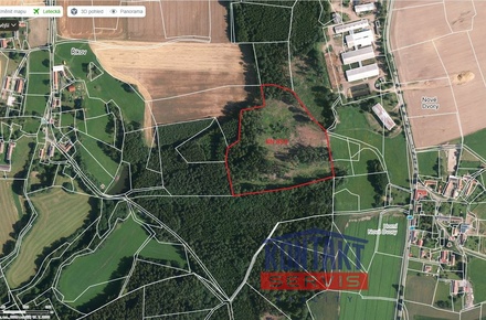 Prodej lesa 40 017 m², Ješetice