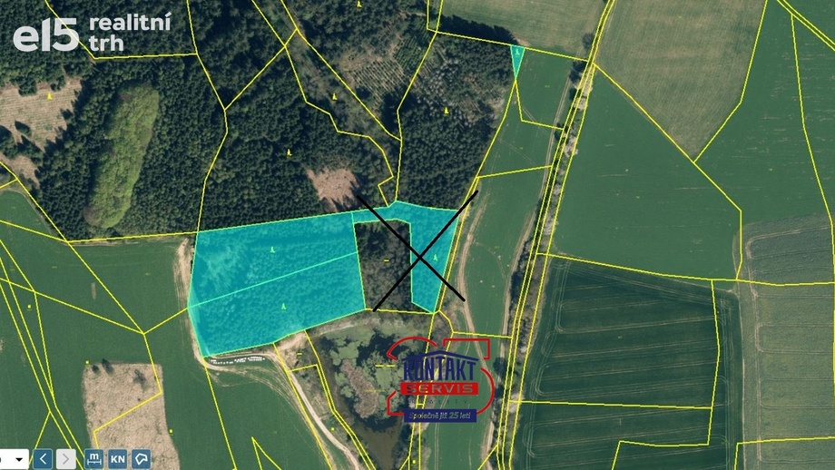 Prodej lesy, 52 351 m² - Ješetice