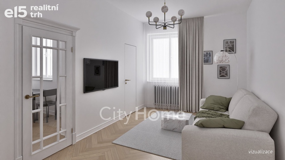Prodej byty 1+1, 38 m² - Praha - Smíchov