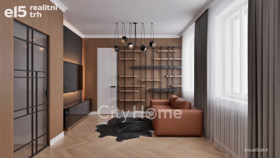 Prodej byty 1+kk, 34 m² - Praha - Smíchov