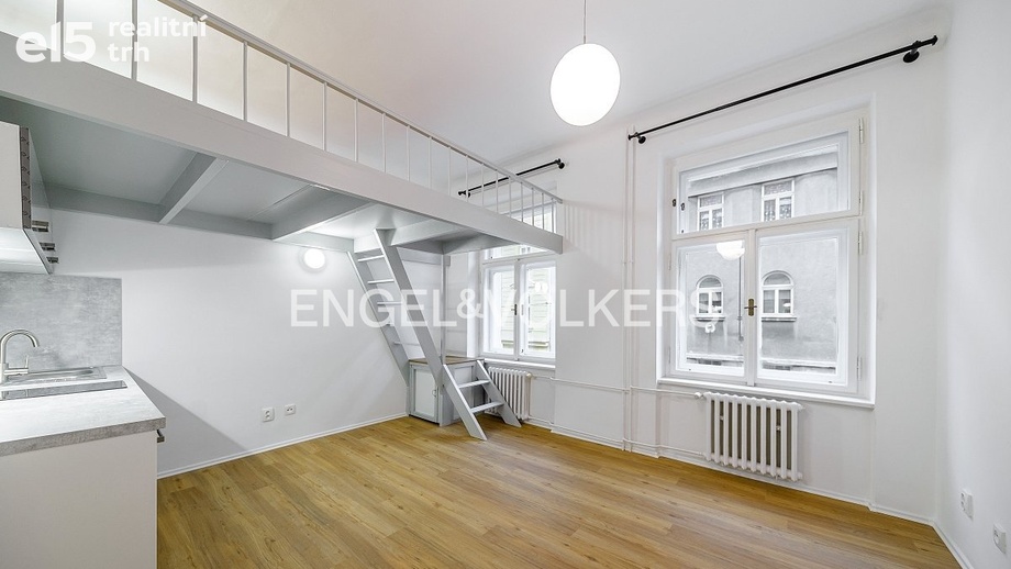 Pronájem byty 1+kk, 24 m² - Praha - Bubeneč