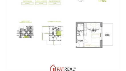 Prodej bytu 1+kk 50 m², Brno - Žebětín