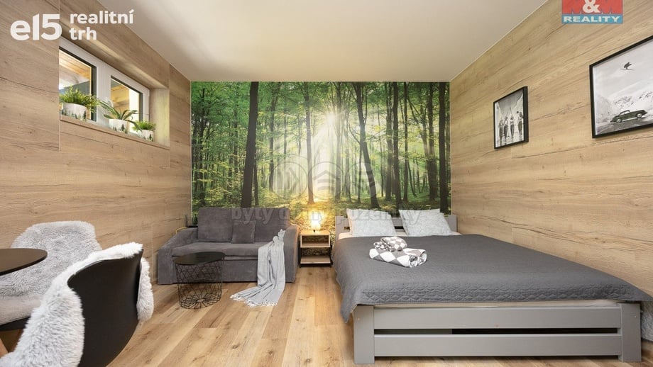 Prodej byty 1+kk, 31 m² - Vrbno pod Pradědem