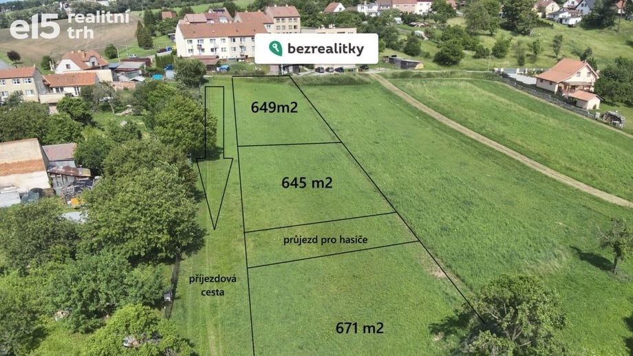Prodej pozemky pro bydlení, 650 m² - Šebetov