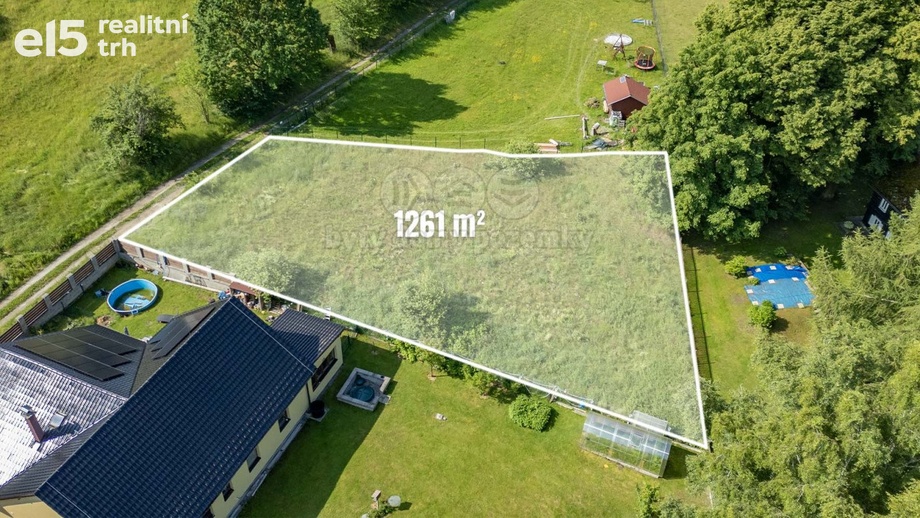 Prodej pozemky pro bydlení, 1 261 m² - Nový Bor - Pihel